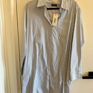 Women’s Blue Striped Shirt